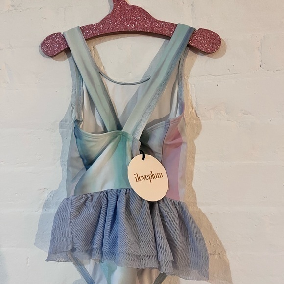 Iloveplum watercolor print tutu one piece swimsuit - Picture 2 of 5